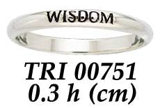 WISDOM Sterling Silver Ring TRI751