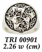 Celtic Knot Horse Ring TRI901