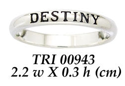 DESTINY Sterling Silver Ring TRI943