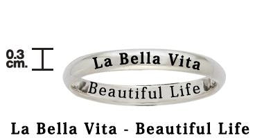 LA BELLA VITA BEAUTIFUL LIFE Sterling Silver Ring TRI975