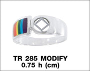 Sterling Silver Ring & Rainbow TRI1665