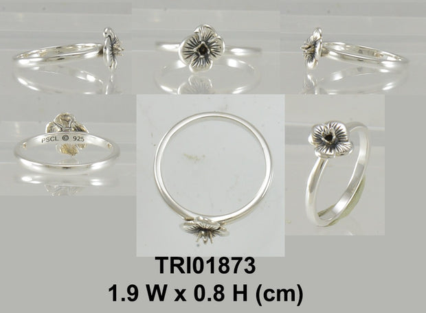 Little Flower Silver Ring TRI1873