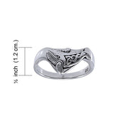 Celtic Knot Whale Ring TRI035