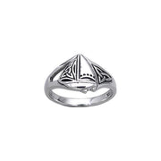 Celtic Sailboat Ring TRI039