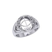 Sterling Silver Chalice Well Ring TRI052
