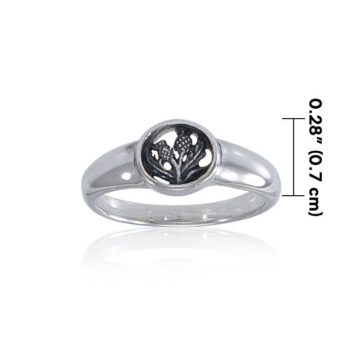 Scottish Thistle Ring TRI065 Ring