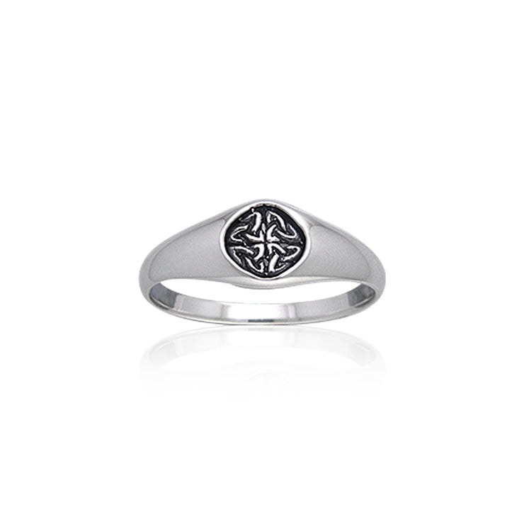 Celtic Knotwork Trinity Sterling Silver Ring TRI068