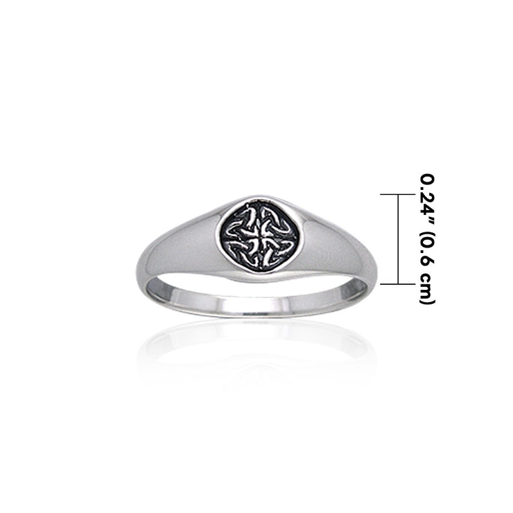 Celtic Knotwork Trinity Sterling Silver Ring TRI068