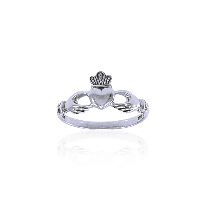 Irish Claddagh Silver Ring TRI1070