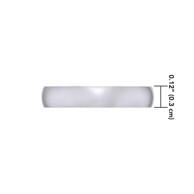 Silver Medium Size Band Ring TRI1163
