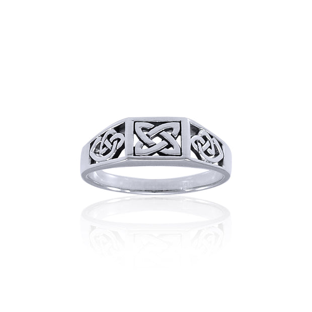 Celtic Knotwork Sterling Silver Ring TRI1315
