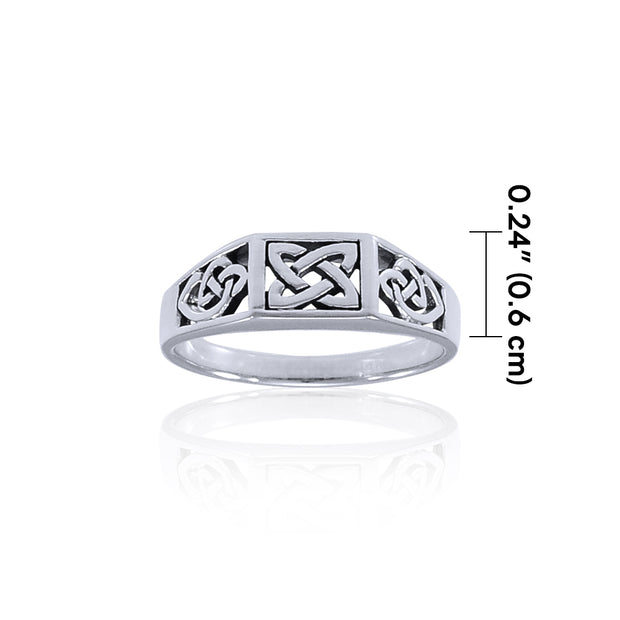 Celtic Knotwork Sterling Silver Ring TRI1315