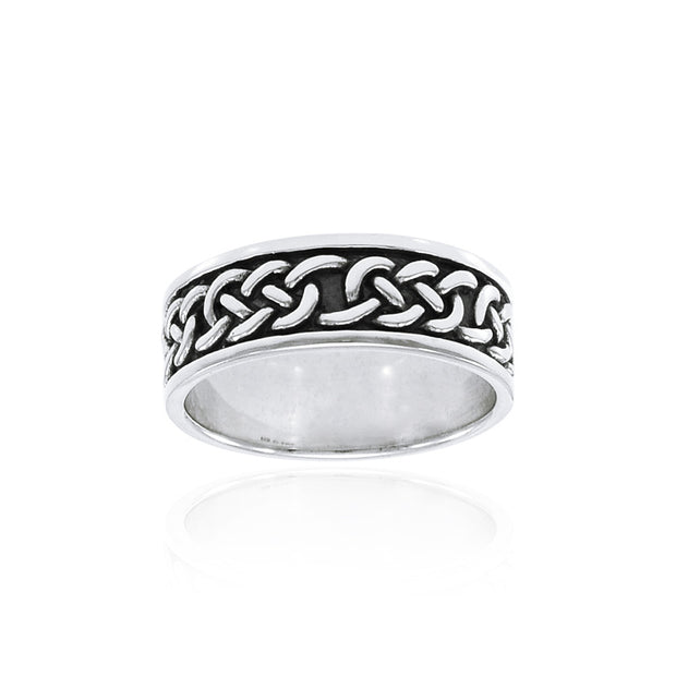 Celtic Knotwork Sterling Silver Ring TRI1359