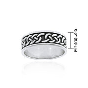 Celtic Knotwork Sterling Silver Ring TRI1359 Ring
