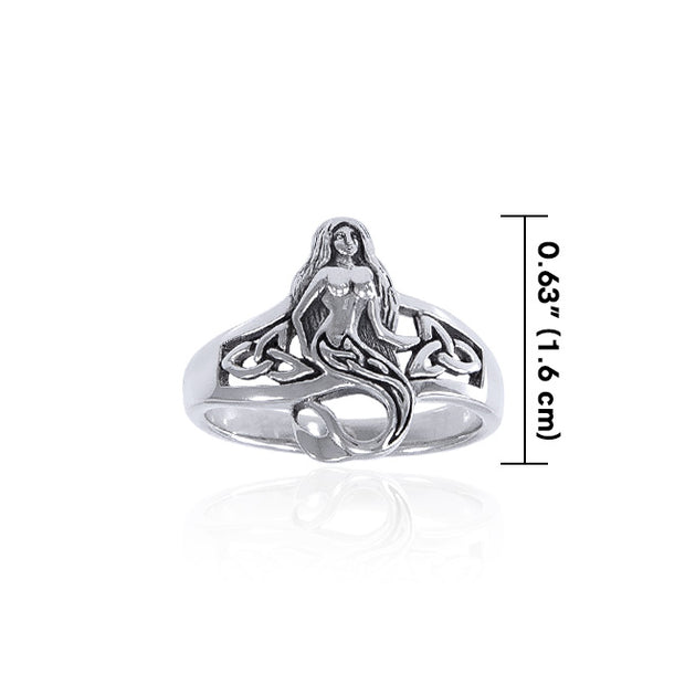 Celtic Mermaid Ring TRI1472