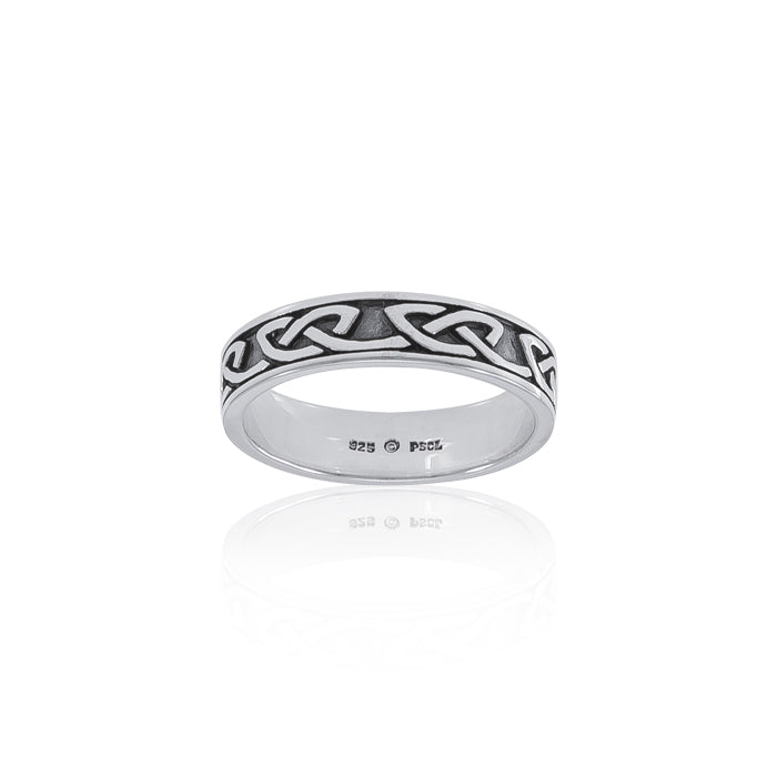 Simple Celtic Knot Sterling Silver Ring TRI1477 Ring