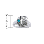Celtic Wolf Moon Ring TRI1543