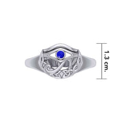 Eye of Horus Celtic Moon Ring TRI1544