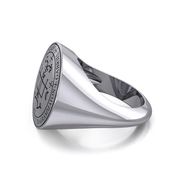 Archangel Gabriel Sigil Silver Ring TRI1565