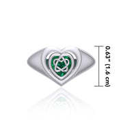Celtic Knotwork Silver Flip Ring TRI158
