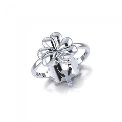 Shamrock and Thistle Sterling Silver 2 in 1 Ring