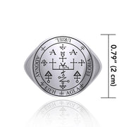 Sigil of the Archangel Uriel Sterling Silver Ring TRI1709