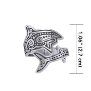 Aboriginal Shark Silver Spoon Ring TRI1736