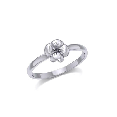 Little Flower Silver Ring TRI1873 - Peter Stone Wholesale