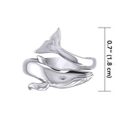 Blue Whale Sterling Silver Ring TRI1926