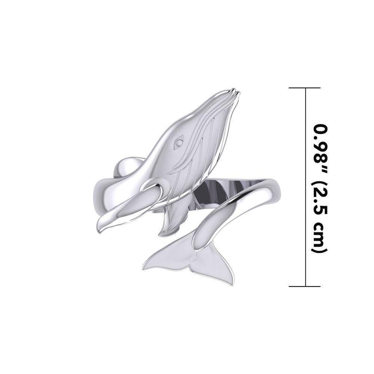 Blue Whale Sterling Silver Ring TRI1927
