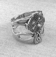 Celtic Cross with Infinity Silver Ring TRI1952