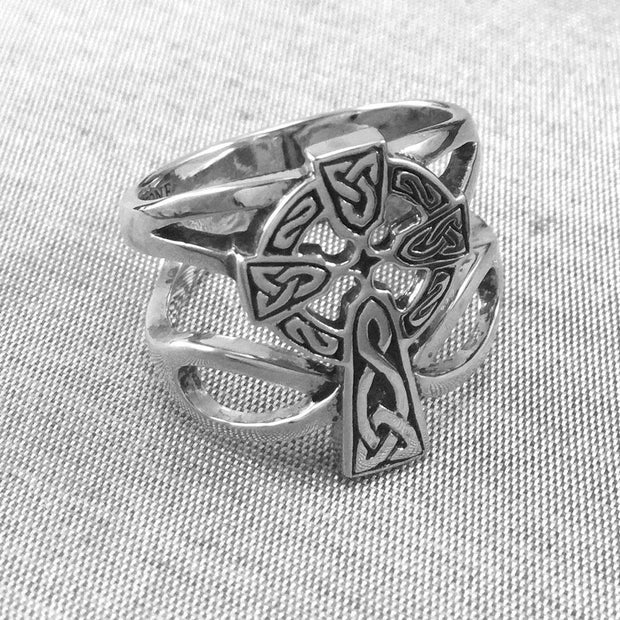 Celtic Cross with Infinity Silver Ring TRI1952