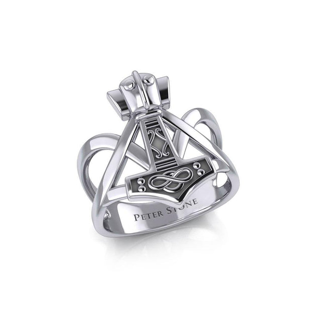 Thors Hammer Silver Ring TRI1960