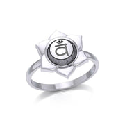Svadhisthana Sacral Chakra Sterling Silver Ring TRI2038