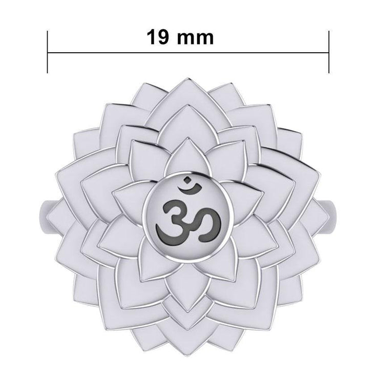 Sahasrara Crown Chakra Sterling Silver Ring TRI2043