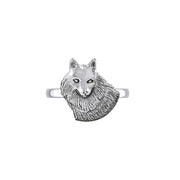 Wonderful Wolf Sterling Silver Ring TRI2125