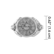 Angel Talisman Occult Small Sterling Silver Ring TRI2155