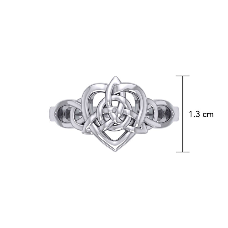 Celtic Heart And Triquetra Ring TRI2389