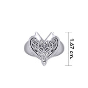 Joyous Heart Celtic Sterling Silver Ring TRI240