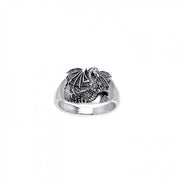 Fantasy Dragon Silver Ring TRI247