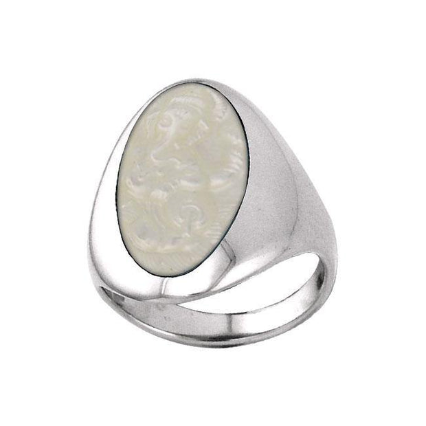 Inlaid Sterling Silver Ring TRI368