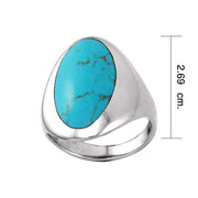 Inlaid Sterling Silver Ring TRI368