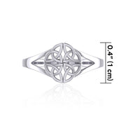 Celtic Knotwork Sterling Silver Ring TRI399 Ring
