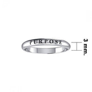 Purpose Silver Ring TRI403