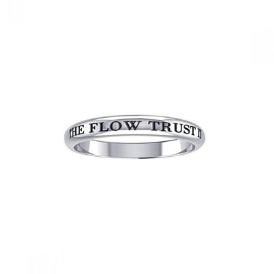 The Flow Trust It Silver Ring TRI421