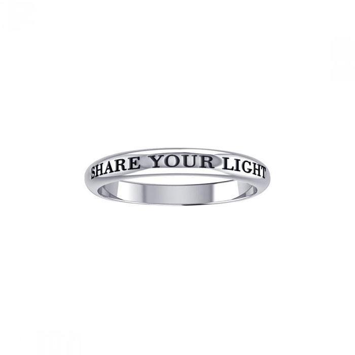 Share Your Light Silver Ring TRI427