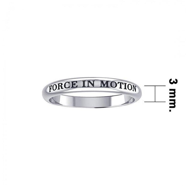 Force In Motion Silver Ring TRI430