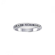 Amaze Yourself Silver Ring TRI433 - Wholesale Jewelry