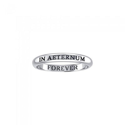 IN AETERNUM FOREVER Sterling Silver Ring TRI609
