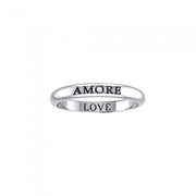 AMORE LOVE Sterling Silver Ring TRI610